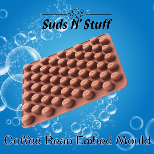 silicone mould with 55 coffee bean cavities