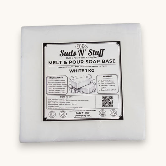 1kg block White Melt & Pour Soap Base