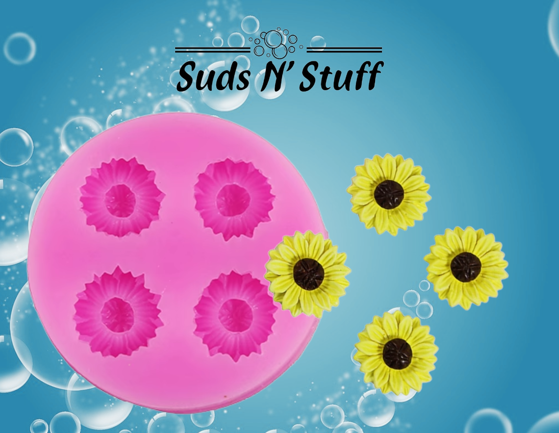 Sunflower Soap Embed & Topper Silicone Mould