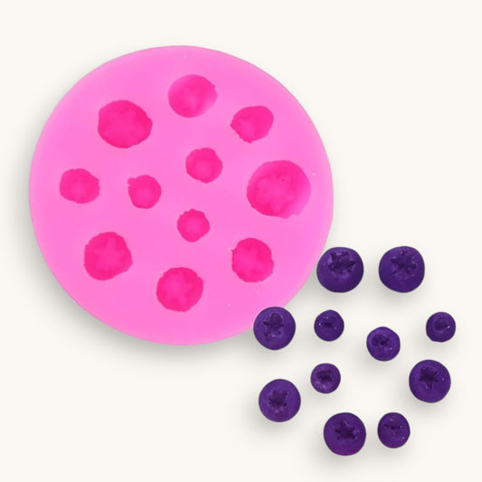 11 Cavity Blueberry Embed/Topper Silicone Mould