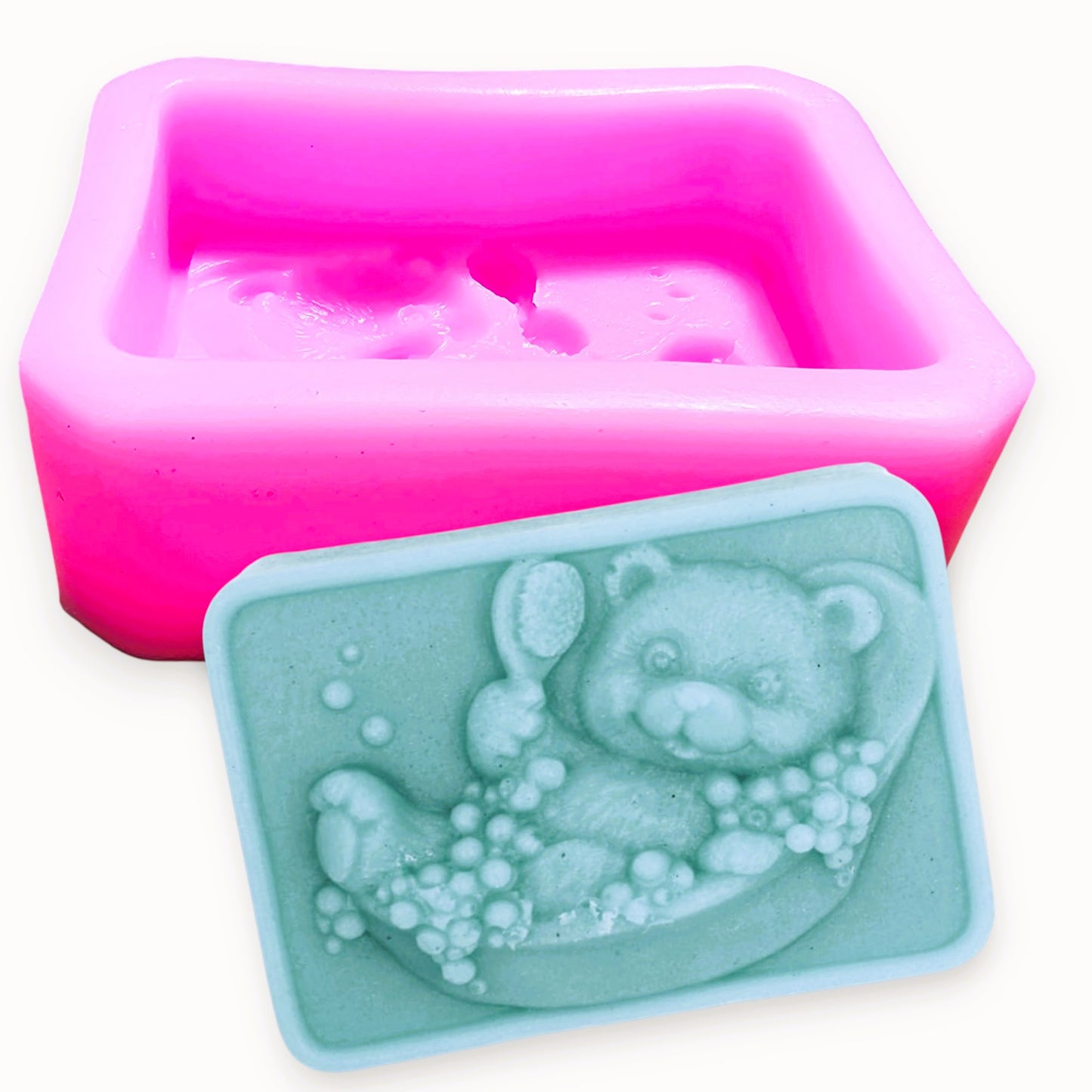 Bathing Teddy Bear Silicone Mould