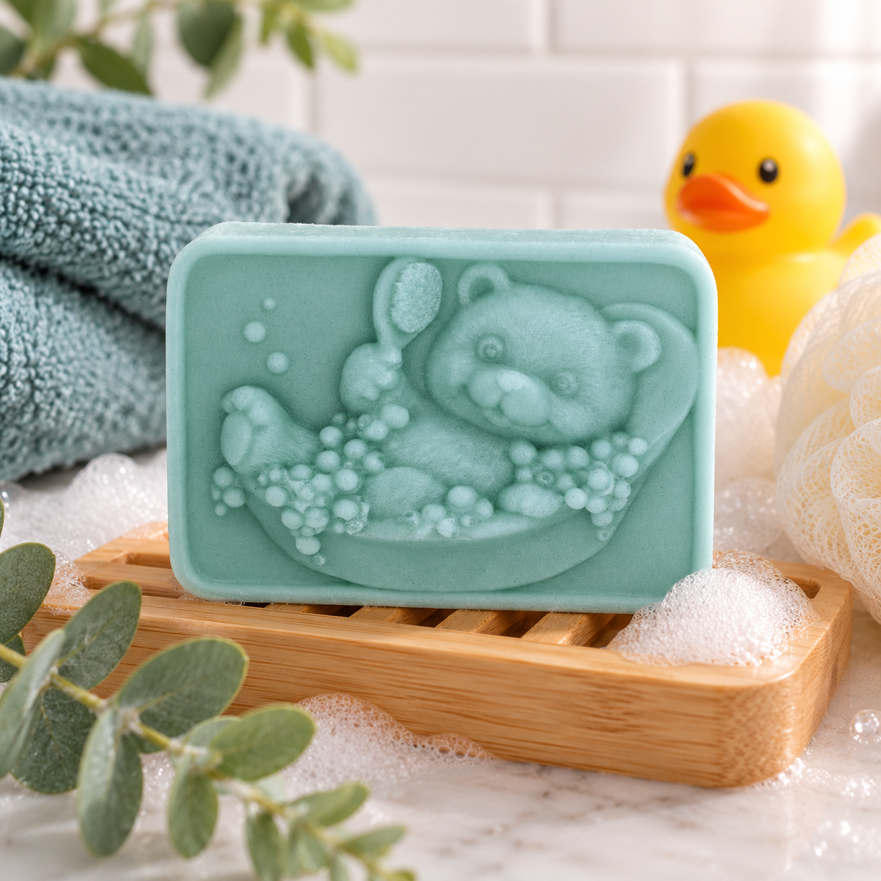 Bathing Teddy Bear Silicone Mould
