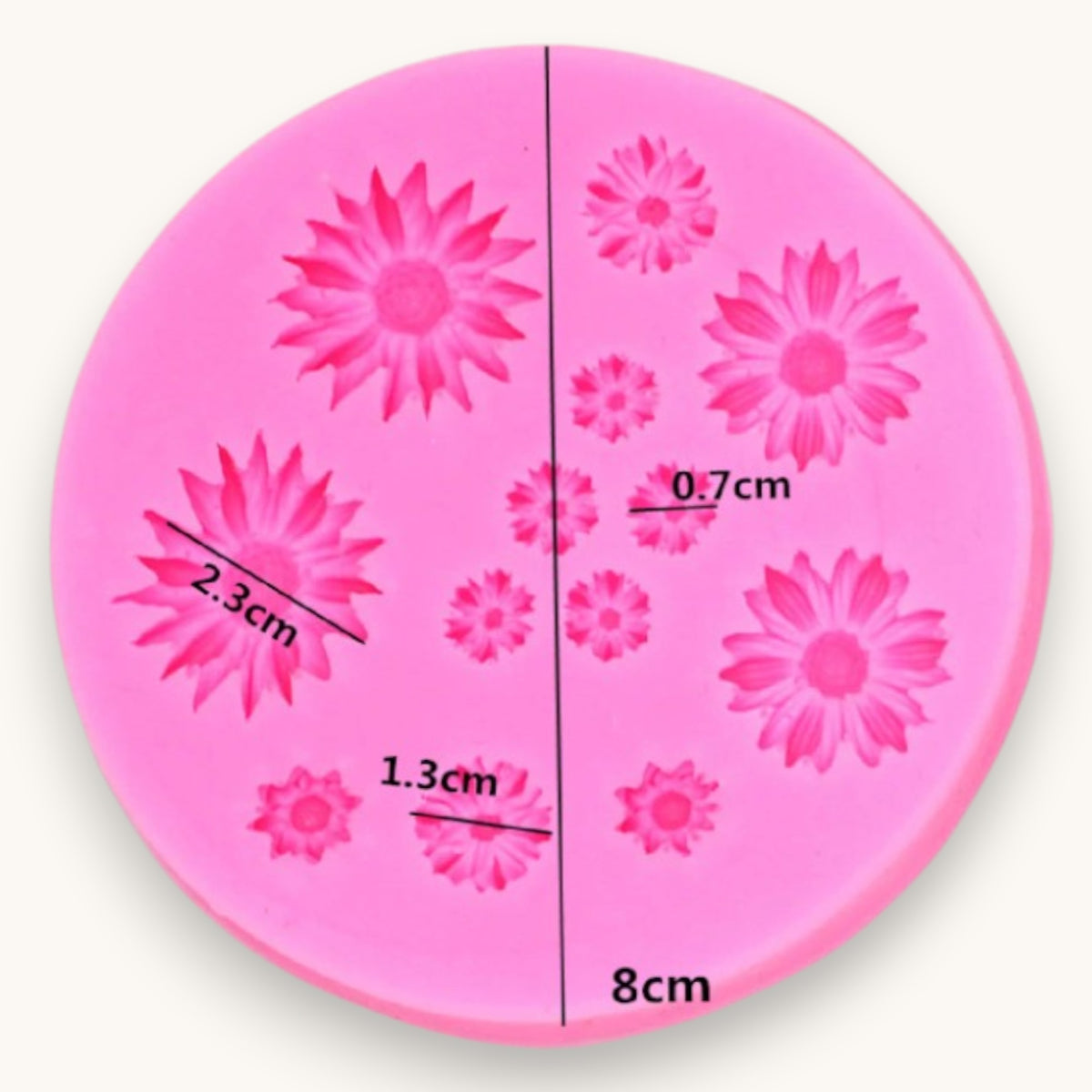 Daisy Soap Embed & Topper Silicone Mould