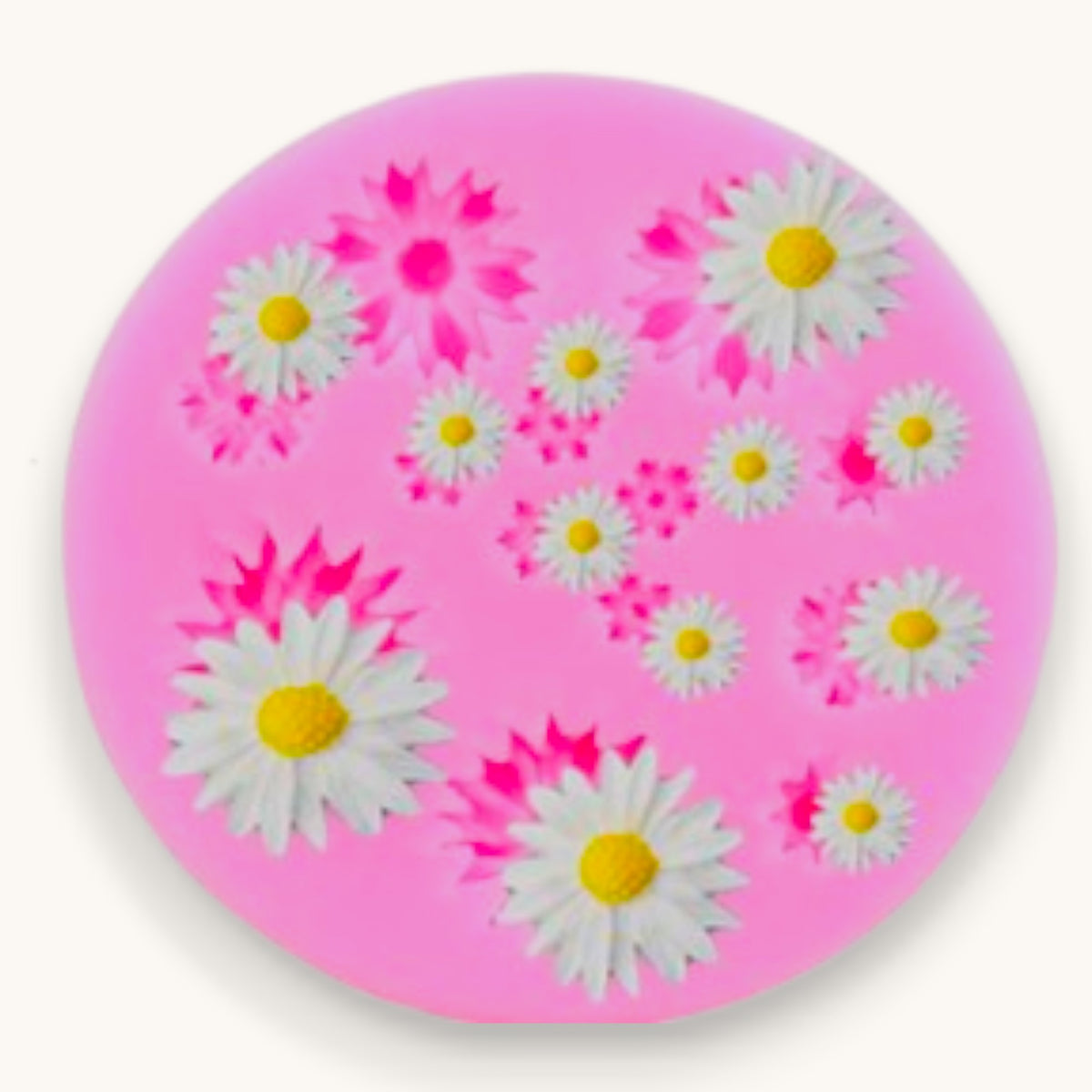 Daisy Soap Embed & Topper Silicone Mould