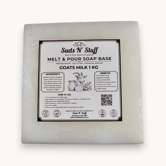 Suds N’ Stuff Goat's Milk Melt and Pour Soap Base 1kg