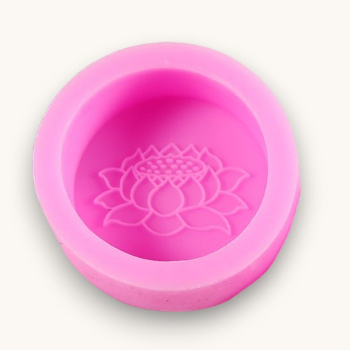 Lotus flower silicone soap mould for melt and pour soap making