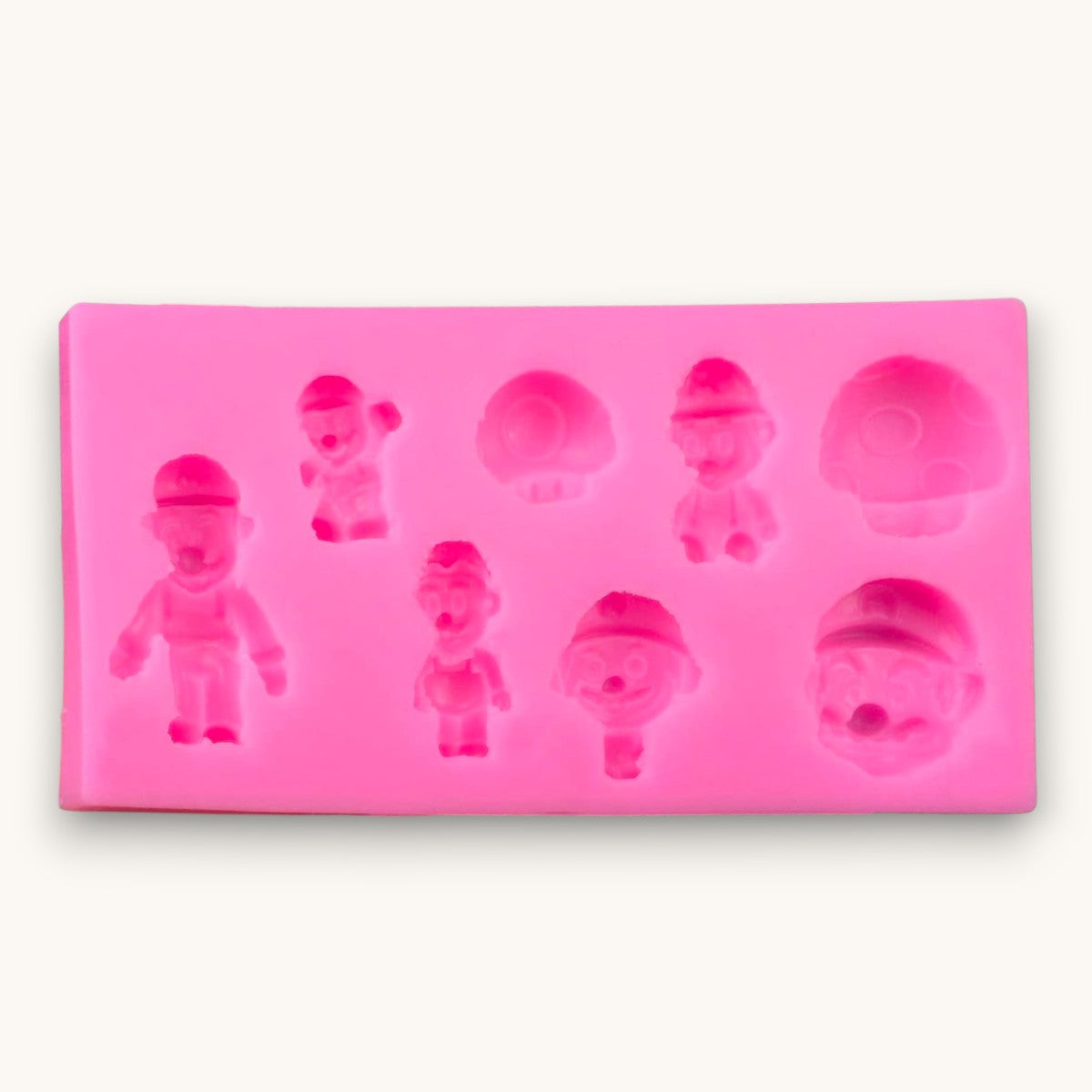 Mario inspired silicone soap embed mould for decorative soap toppers and melt and pour soap making