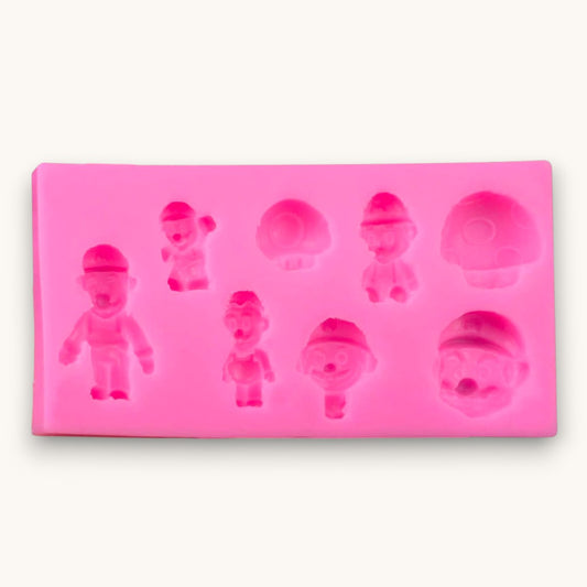 Mario inspired silicone soap embed mould for decorative soap toppers and melt and pour soap making