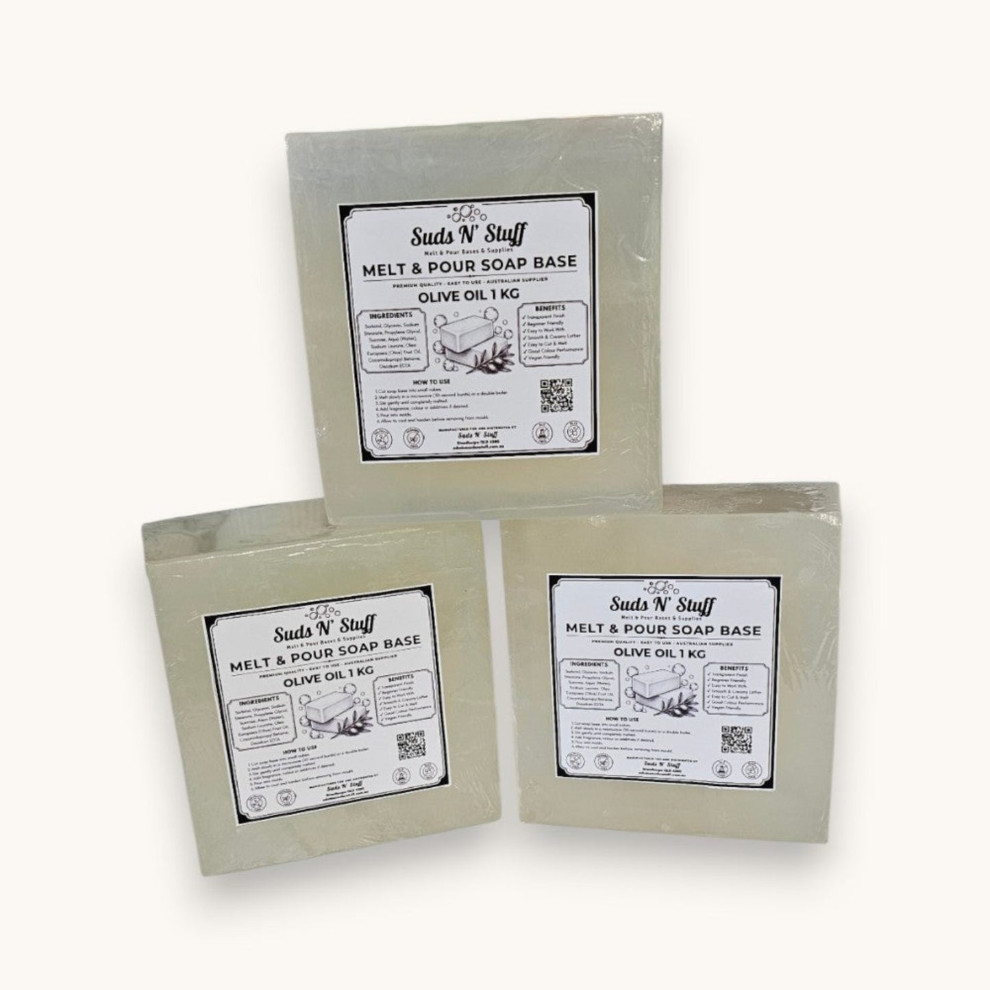 Olive Oil Melt and Pour Soap Base by Suds N’ Stuff