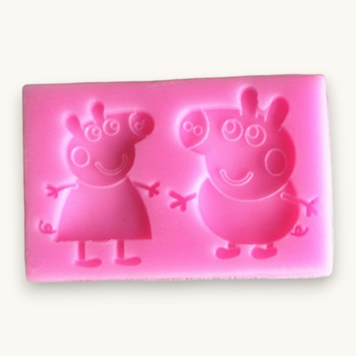 Peppa Pig silicone soap embed moulds