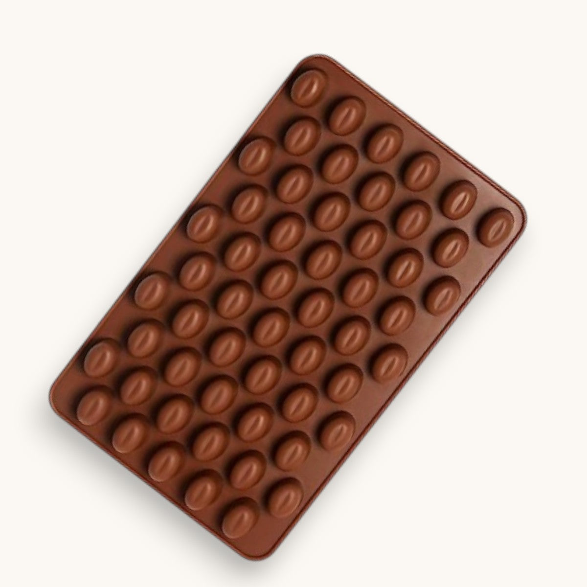 silicone soap embed mould with 55 coffee bean cavities