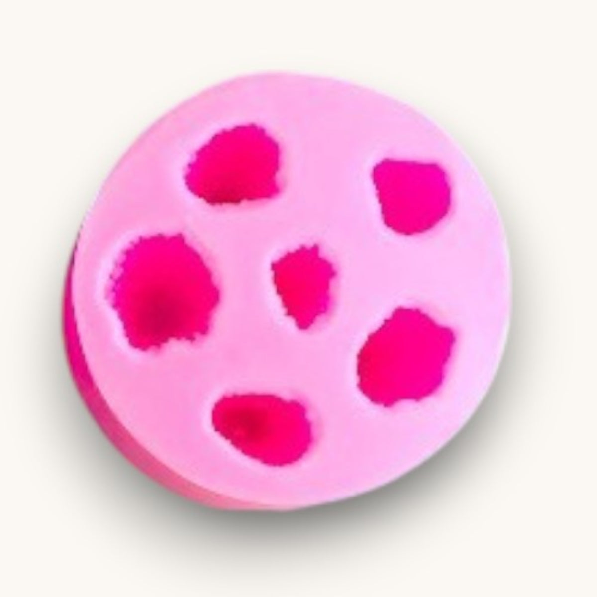 Strawberry silicone soap embed mould with 6 cavities for decorative soap toppers and melt and pour soap making
