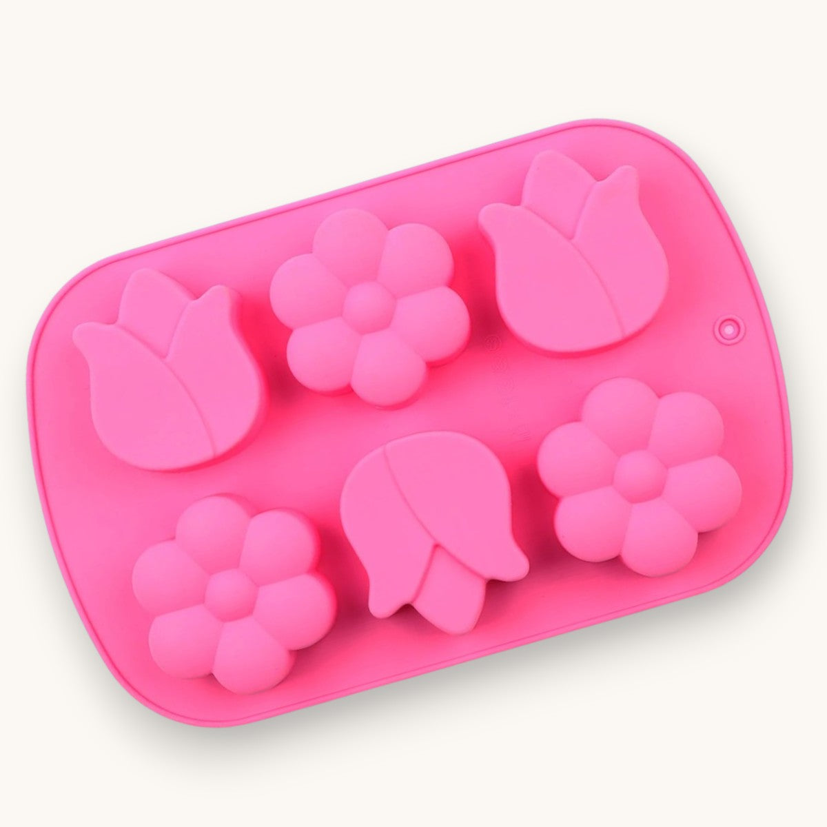 Tulip and daisy silicone soap mould