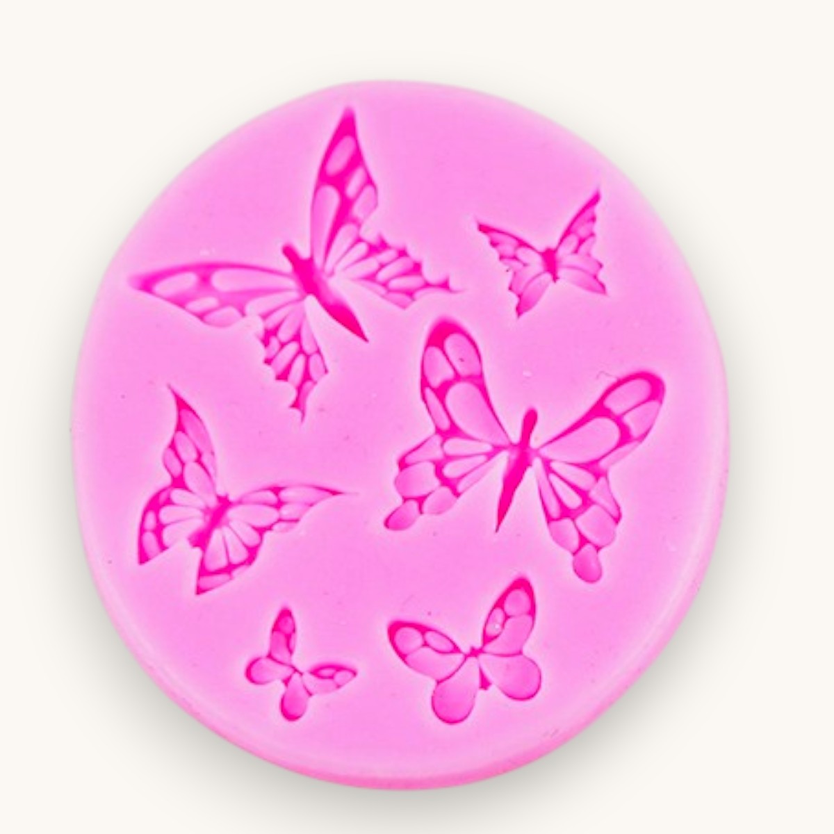 Butterfly silicone soap embed mould for decorative soap toppers and melt and pour soap making