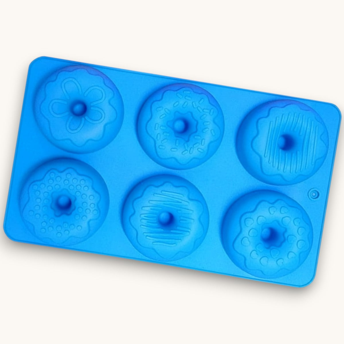 Create fun donut-shaped handmade soaps with this 6 cavity silicone soap mould. Perfect for melt & pour soap making, novelty soaps and gift sets.