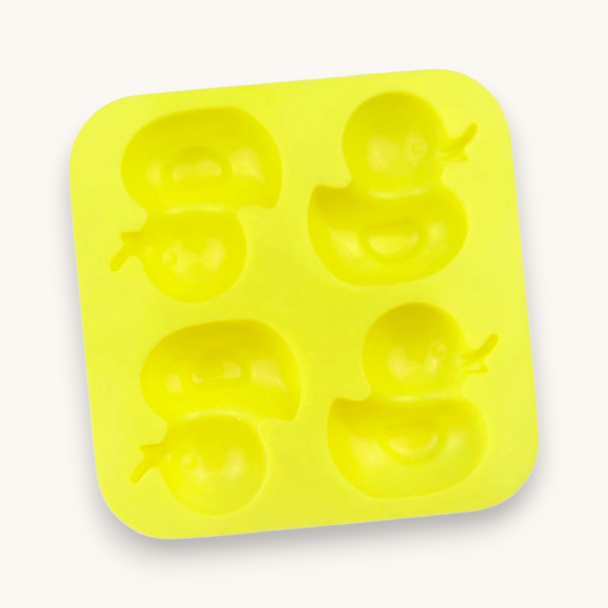 Duck silicone soap mould with 4 cavities for kids soaps and melt and pour soap making