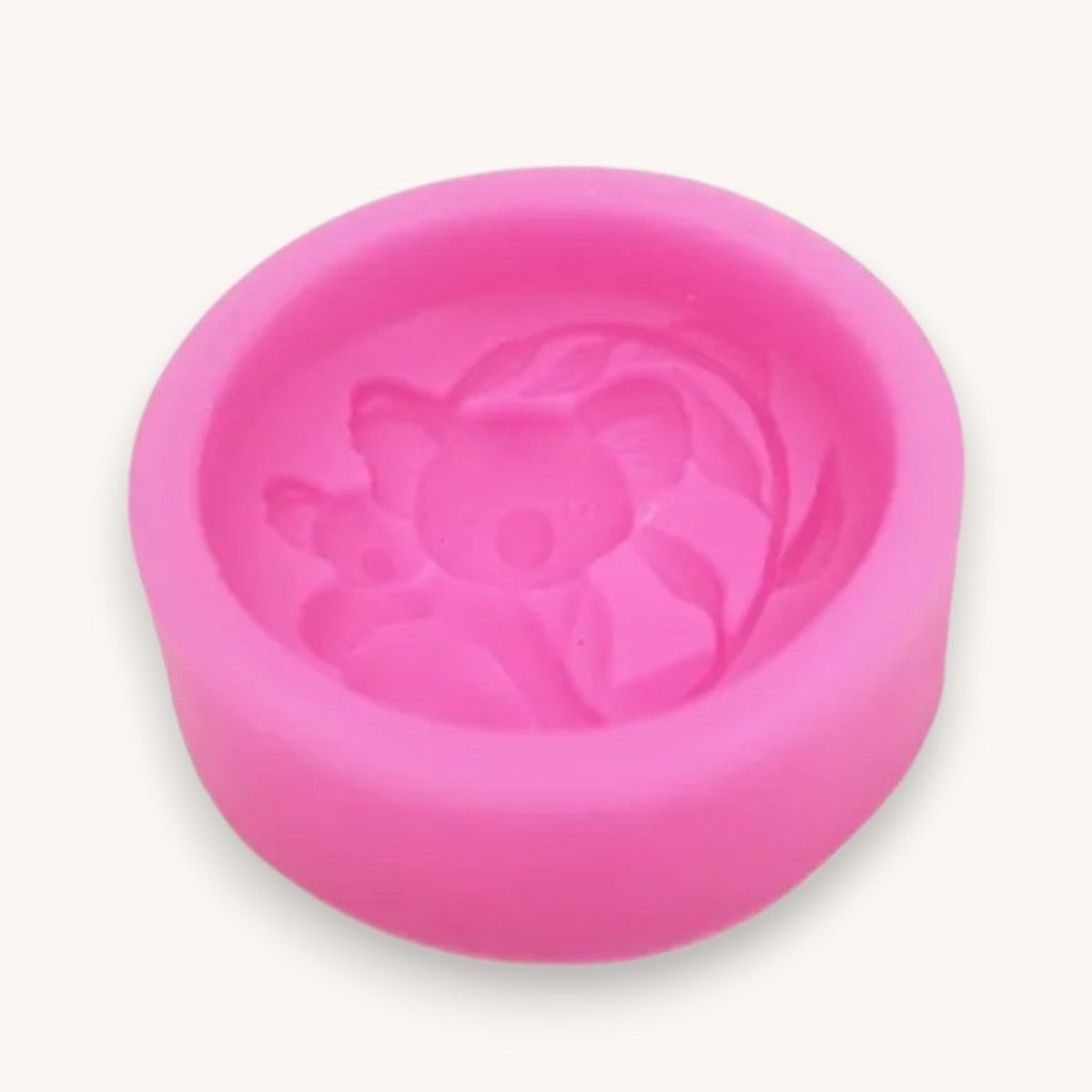 Koala and baby silicone soap mould for melt and pour soap making and handmade soap bars